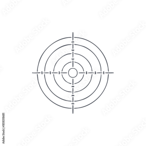Graphical Target Illustration - Precision, Focus, Aiming, and Accuracy in a Conceptual Design Element