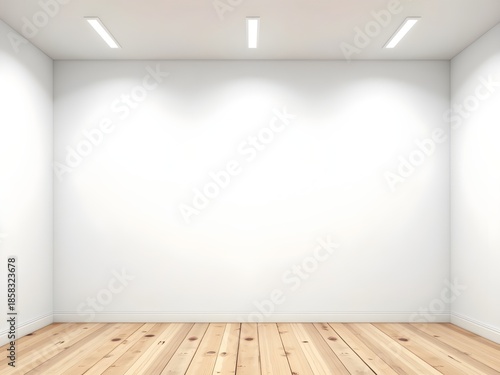 Clean White Wall Interior Space