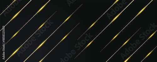 Abstract luxury background with golden lines on dark, modern black backdrop concept style. Illustration from vector about modern template deluxe design. modern