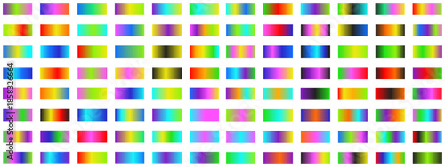 Vibrant Neon color Gradient collection. Vector illustration of trendy Vibrant color juicy Gradient set. Perfect Gradient collection for modern futuristic business concept banner background design. EPS