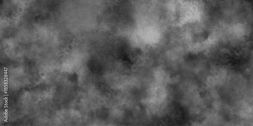 Abstract white and gray isolated cloud cumulus clouds. Gray aquarelle painted realistic fog or mist smoky textured canvas design. White and ash messy wall stucco texture background.	
