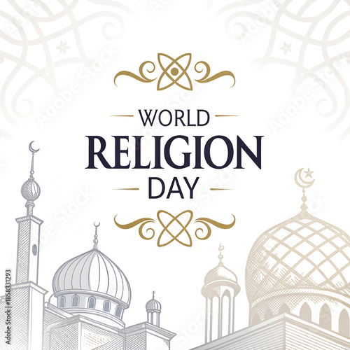 World Religion Day Celebration, Interfaith Harmony Day, Global Spiritual Unity, Religious Diversity Awareness, Peace through Faith Event