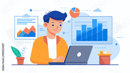 Analyzing data with computer Vector