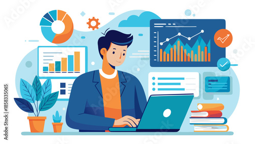 Analyzing data with focus and precision Vector