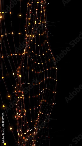 Golden mesh festive background