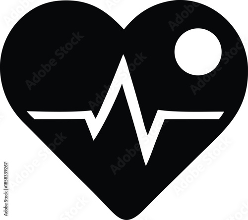 Health monitoring symbol Vector