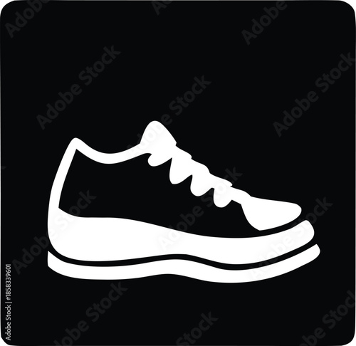 Single sneaker icon Vector
