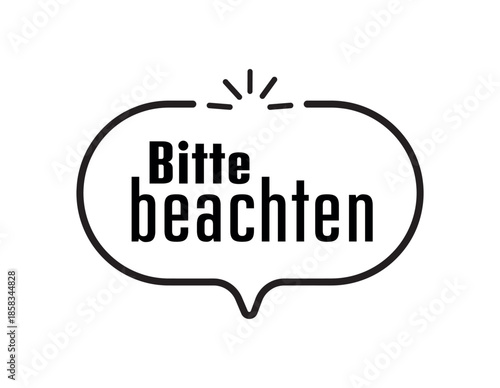 Bitte beachten