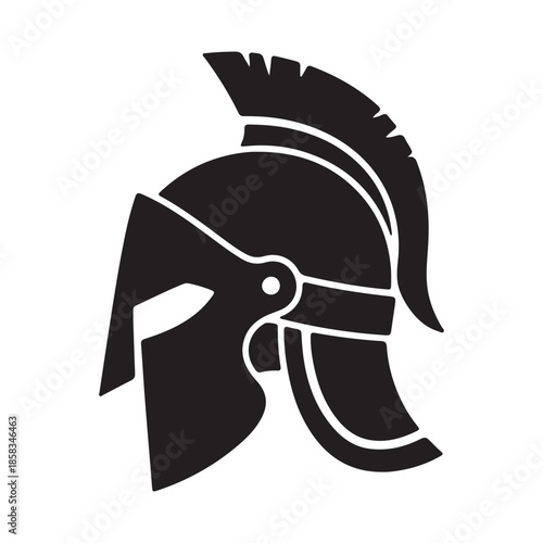 Ancient Roman Helmet Icon Design for Historical and Military Themes