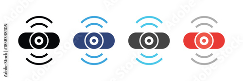 Sensor icon set vector illustration on white background 