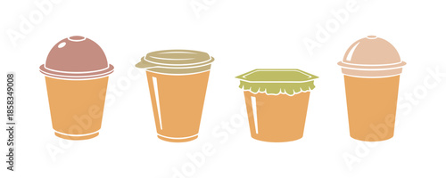 Vector Design of Low-Fat Yogurt Icon
