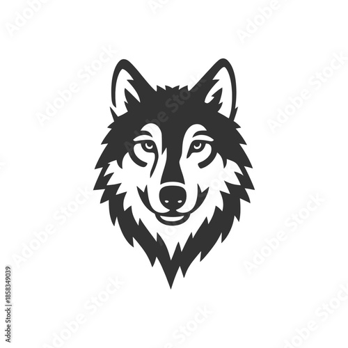 Darkwave Wolf Maskot Vector