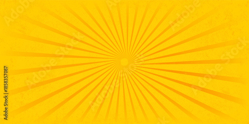 Bright orange and yellow rays background.eps 10.