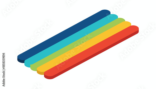 Isometric laboratory test strips for medical and chemical analysis
