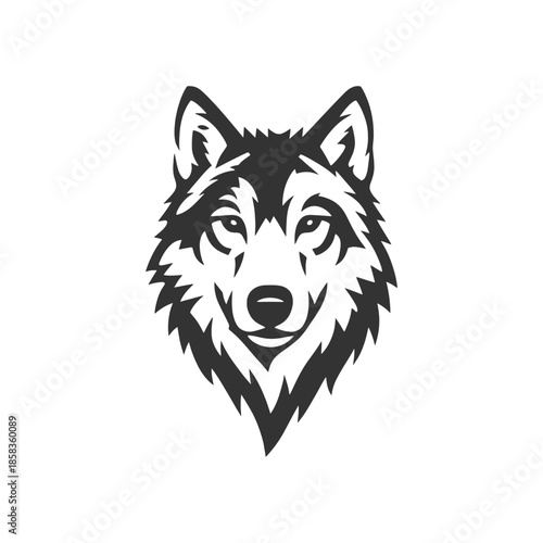 Wolf Vector Arctic Spiral Line
