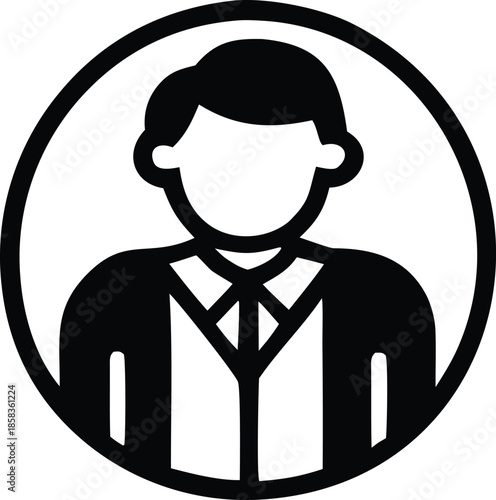 Professional portrait icon Vector
