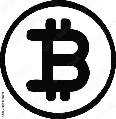 Bitcoin symbol Vector