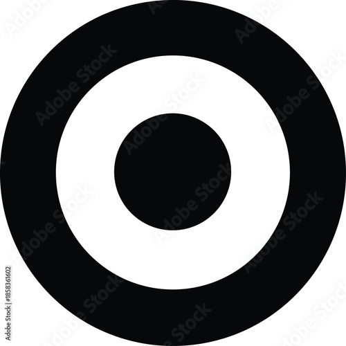Black and white target Vector