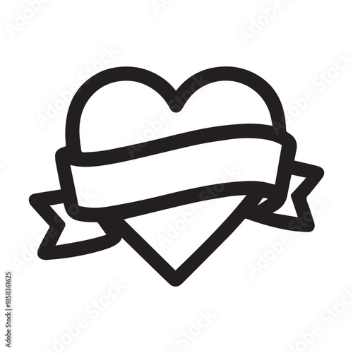 heart with ribbon