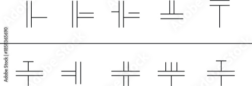 Visual puzzle sequence, abstract symbol logic test, pattern recognition challenge, IQ brain teaser – flat vector illustration