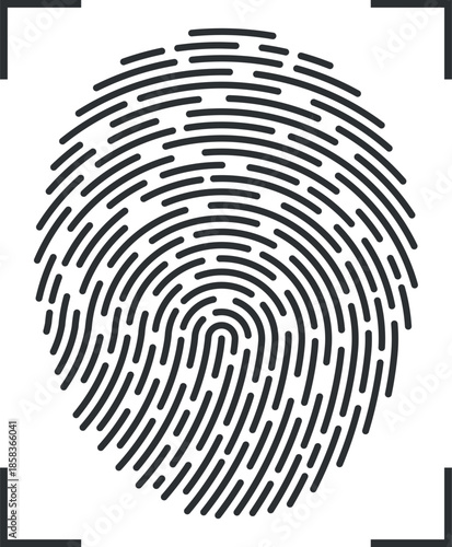 fingerprint vector illustration
