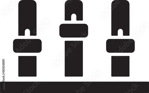 Audio mixer fader control icon