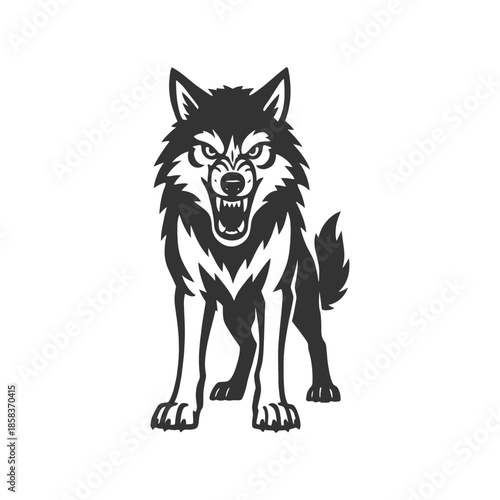 Wolf Vector Impact Fang Mark
