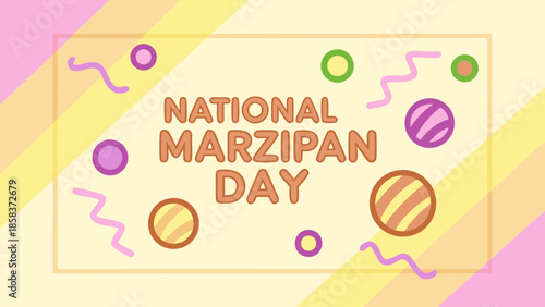 National Marzipan Day celebration, colorful food design