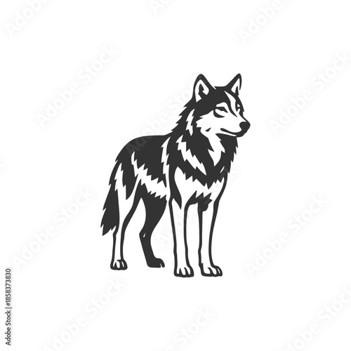 Wolf Vector Polar Shard Symbol