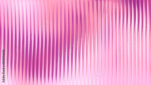 Y2k ribbed fractal glass with a pink gradient background for a trendy effect. This premium pattern and texture features soft prism lines or fluted panels. Abstract geometric art with vibrant neon.