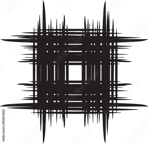 Abstract grunge ink blot design