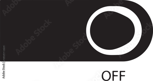 Toggle switch indicating power off