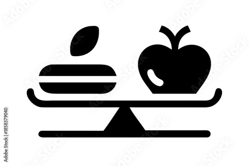 Balanced Diet Food Illustration  Flat Vector  Whit (5) Vector Illustration