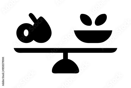 Balanced Diet Food Illustration  Flat Vector  Whit (4) Vector Illustration