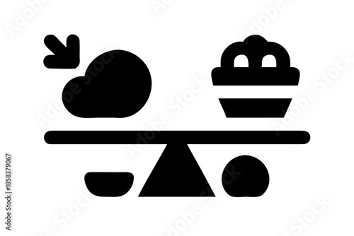 Balanced Diet Food Illustration  Flat Vector  Whit (7) Vector Illustration