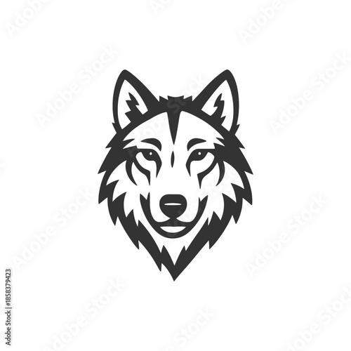 Wolf Vector Steel Spiral Icon
