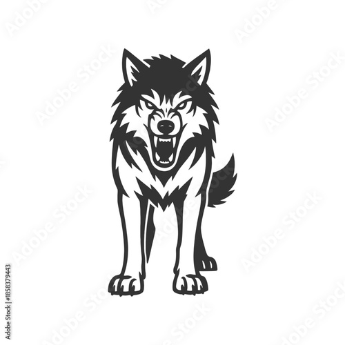 Wolf Vector Spiral Ember Trace