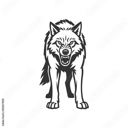 Wolf Vector Storm Ember Stroke