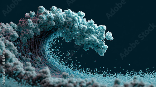 A striking animation of a wave made of microbes, representing an impending tidal wave of antimicrobial resistance (3)
