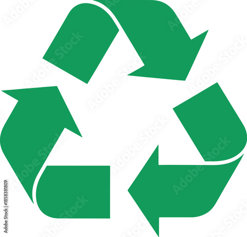Recycling symbol representing environmental conservation
