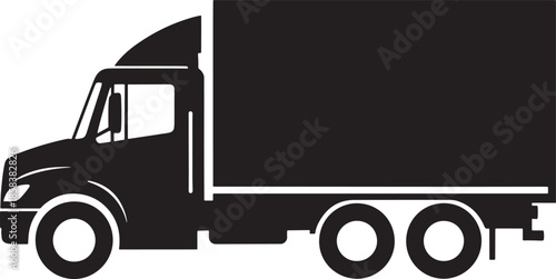 Delivery truck silhouette