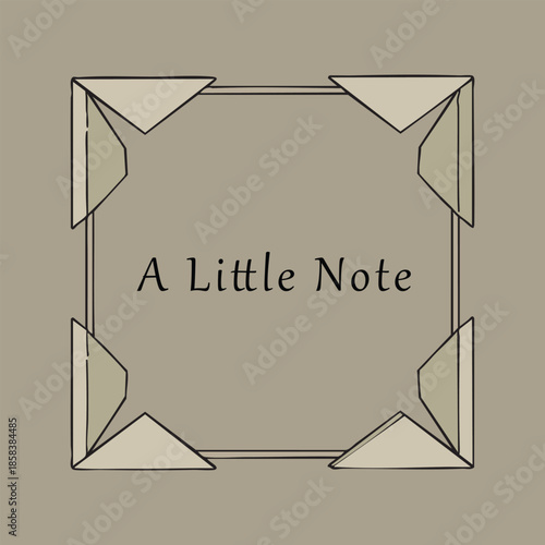 A Little Note frame poster