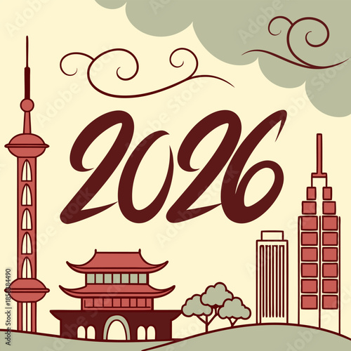 Happy New Year 2026 Design