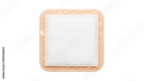 Foto Isolated adhesive bandage with gauze pad provides wound care and protection on i