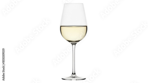 Tableau sur toile Isolated elegant glass of white wine for celebration of festive occasion or wine
