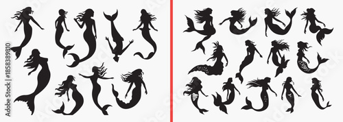 fairy silhouettes vector, fantasy character clipart, mythical creature svg, magical illustration, flying fairy graphics, black fantasy silhouettes, fairy tale vector art, enchanted character design, f