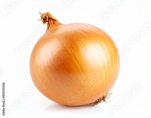 Wallpaper Mural Yellow Onion Close Up, Fresh Whole Onion on White Background Torontodigital.ca