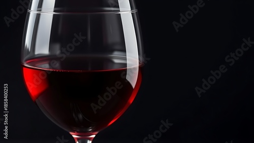 ventriloquist. Elegant goblet glass with red wine against dark sophisticated background. bar promotions, beverage menus, designed for product packaging and bar promotions, used by it administrators.