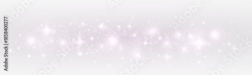 Magical glamour sparkle path with shimmering stardust particles and bright holiday decoration illustration.