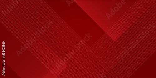 Modern red abstract background with layered diagonal lines and subtle striped texture, clean geometric design with deep red tones for business presentations, branding, posters, banners, websites.